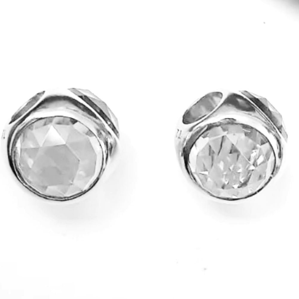PAIR of authentic Pandora charms " Droplets CZ RETIRED "